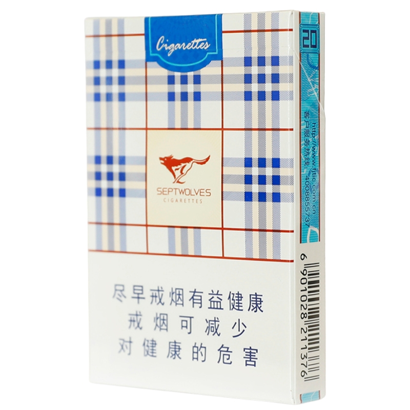 七匹狼(英伦奶香)/英伦奶香/七匹狼奶香/英伦七匹狼英伦/中支烟/硬盒烟/白盒烟/单条条形码6901028211376/整条条形码6901028211383
